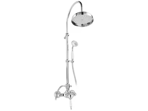 CANTERBURY - Wall-mounted steel shower panel with hand shower _ Gaia Mobili